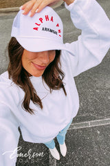Alpha Phi Embroidered Trucker Hat