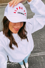 Alpha Phi Embroidered Trucker Hat