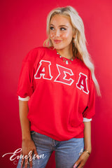 Alpha Sigma Alpha Red Letter Jersey