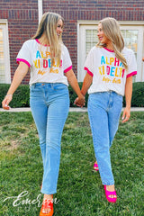 Alpha Xi Delta Bright Colorblock Ringer