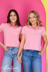 Alpha Xi Delta Baby Tee Polo
