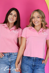 Alpha Xi Delta Baby Tee Polo