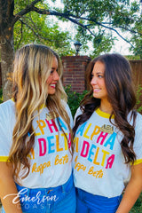 Alpha Xi Delta Bright Colorblock Ringer