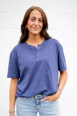 American Apparel Short Sleeve Henley