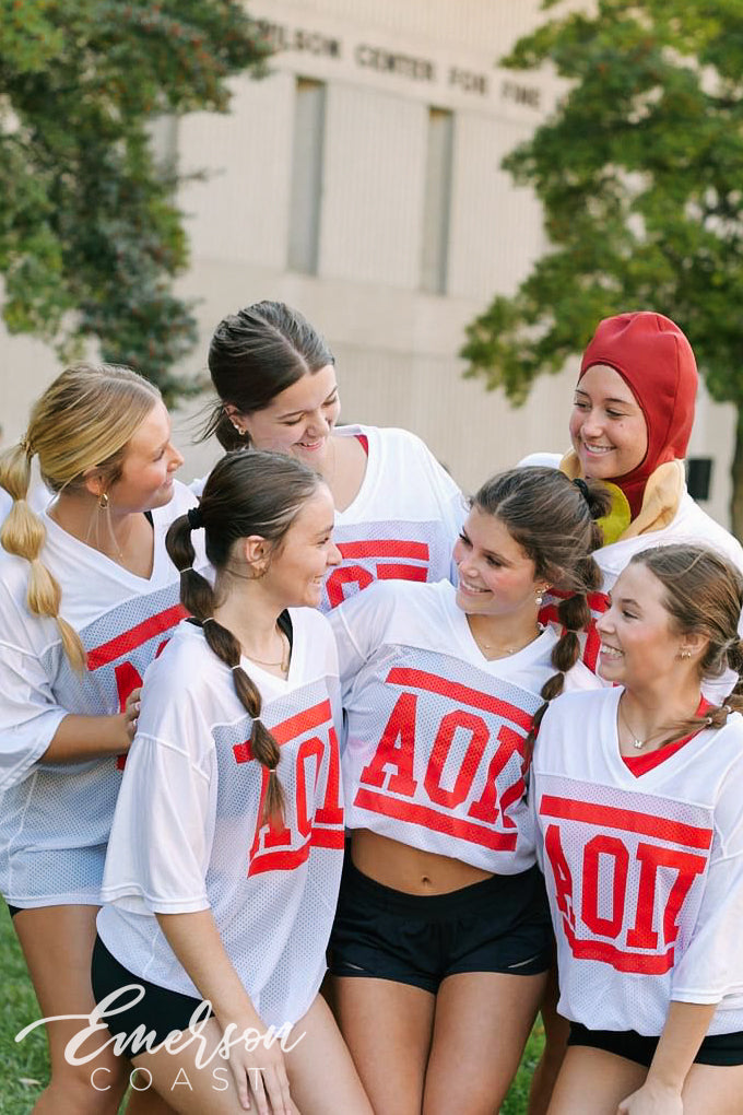 AOII Red Hot Bid Day Jersey