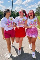 Alpha Omicron Pi Marquee Letters Bid Day Tee