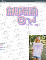 Alpha O Gives Us Butterflies Bid Day Tee