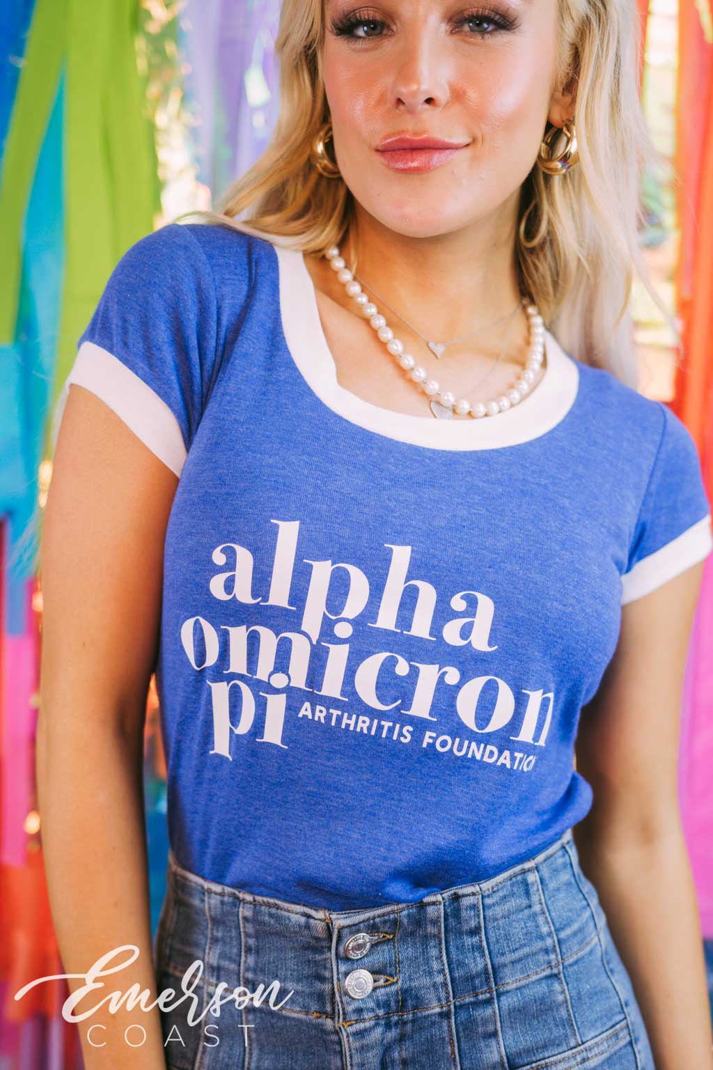 Alpha O Arthritis Foundation Royal Blue Phoebe Tee