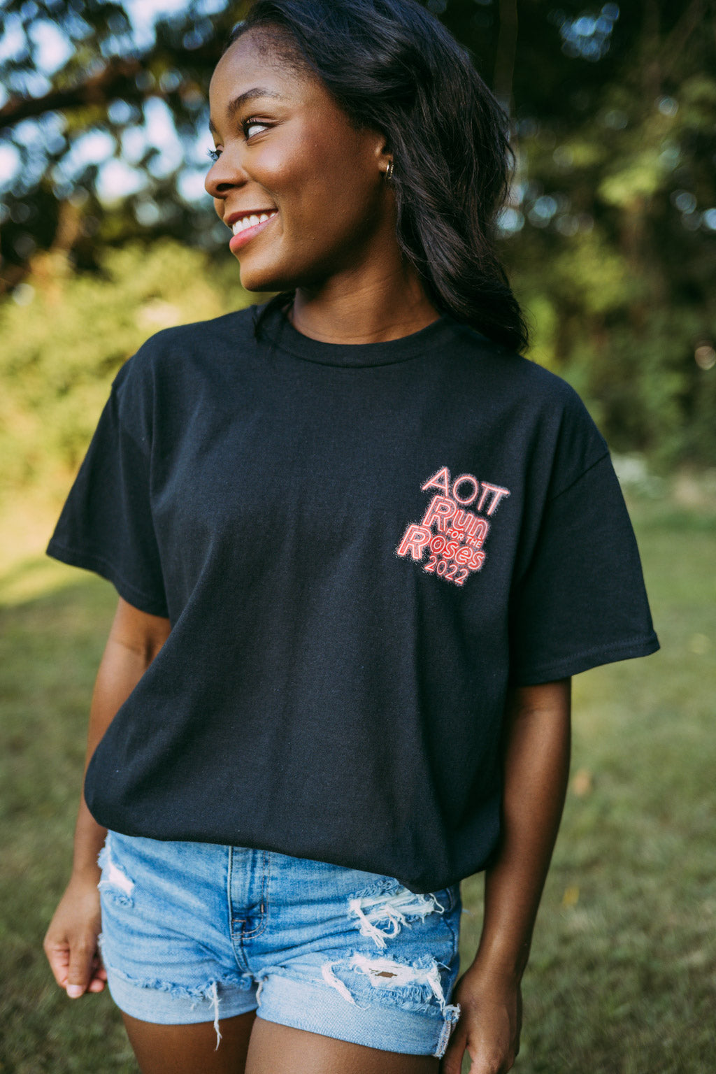 Alpha Omicron Pi Run for Roses Tshirt