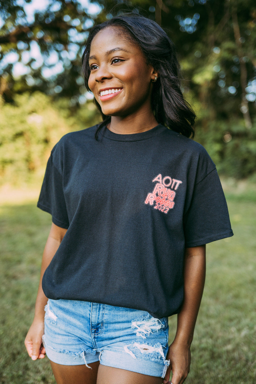 Alpha Omicron Pi Run for Roses Tshirt