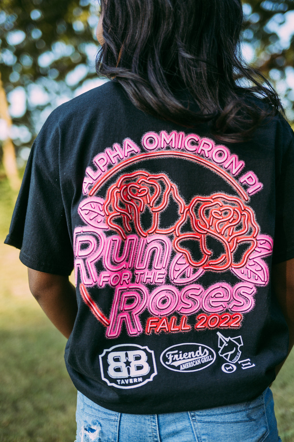 Alpha Omicron Pi Run for Roses Tshirt