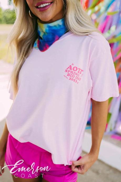 AOII New Bids on the Block Spring Bid Day Tshirt