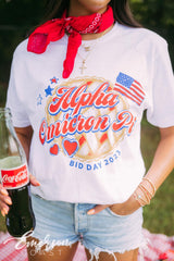 Alpha O Miss American Cherry Pie Bid Day Tee