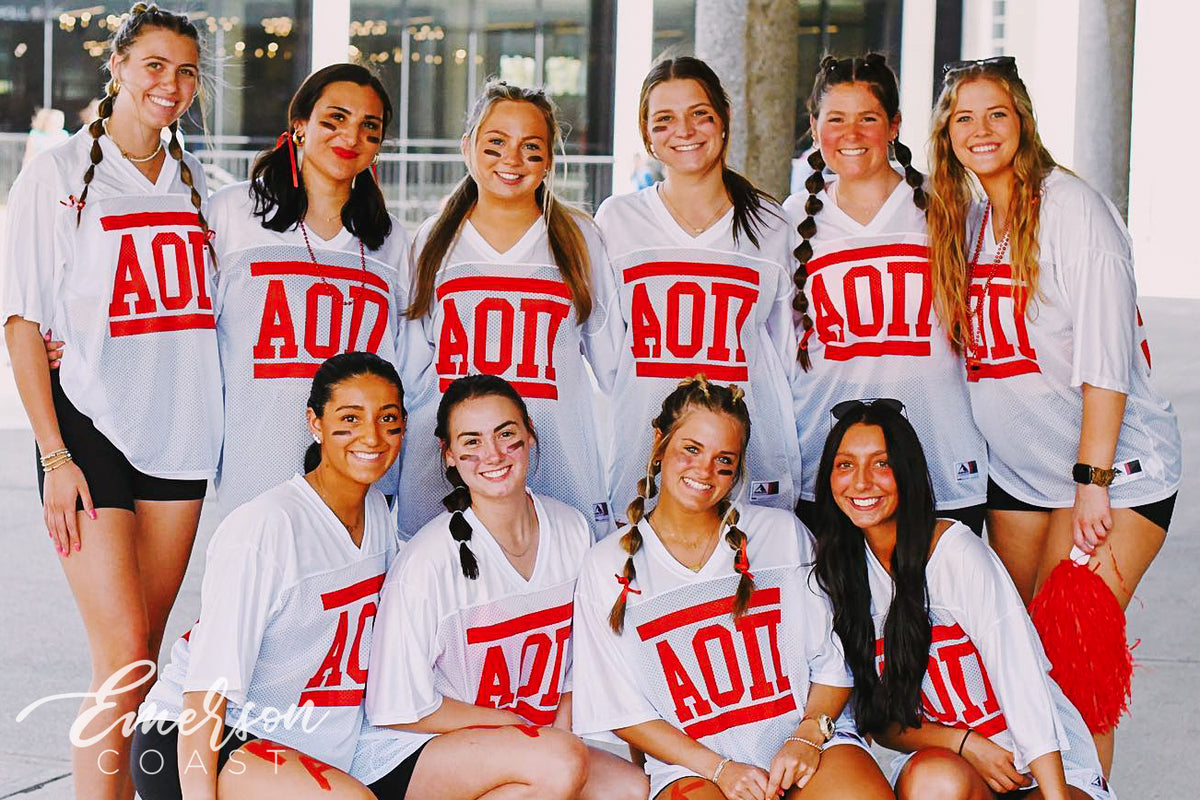 AOII Red Hot Bid Day Jersey