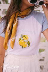 Alpha Omicron Pi Italian Summer Bid Day Tee