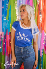 Alpha O Arthritis Foundation Royal Blue Phoebe Tee