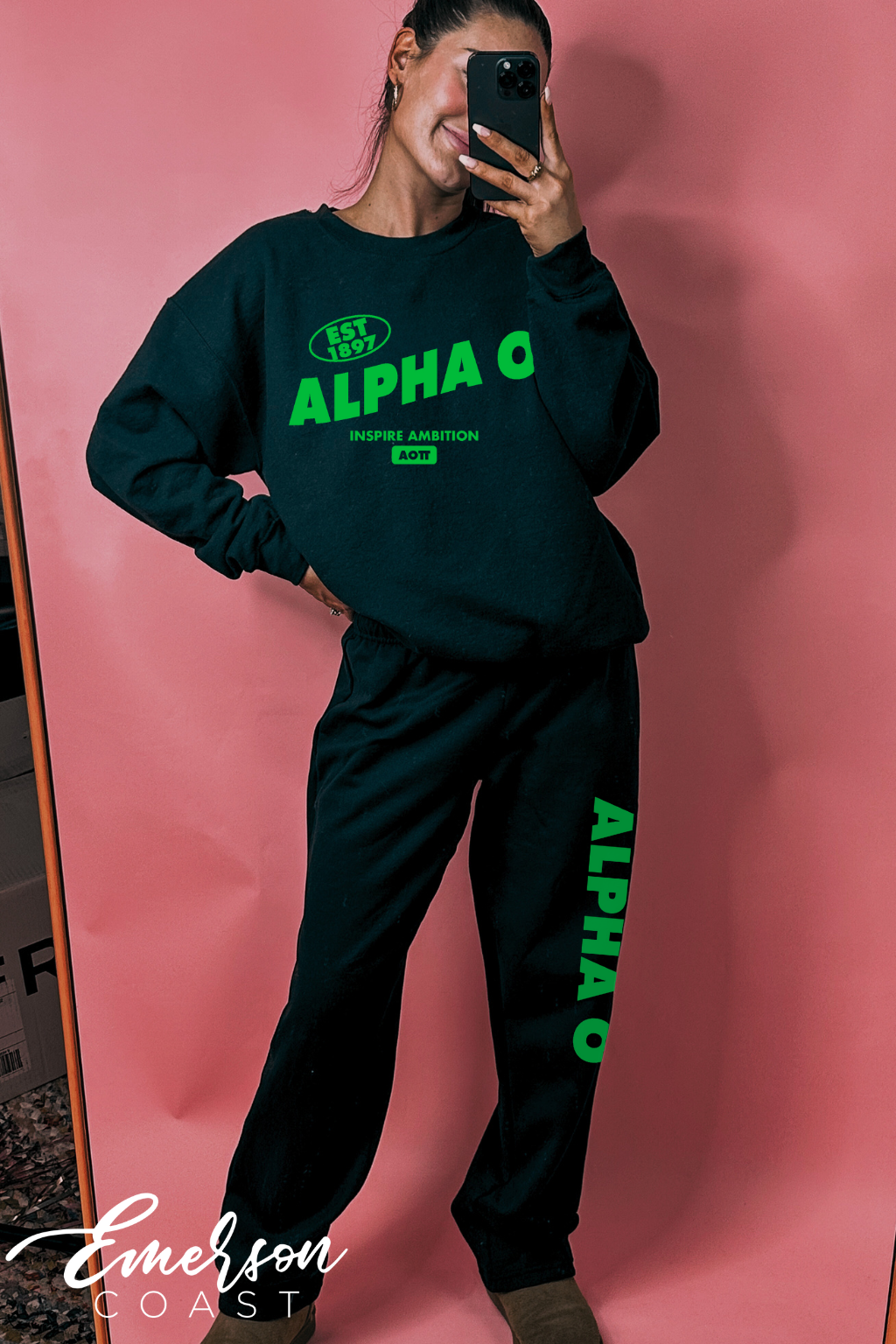 Alpha O Black and Green Set