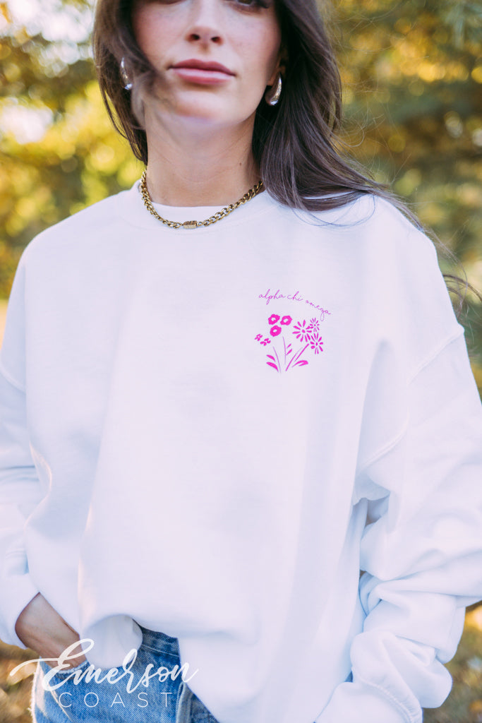 Alpha Chi Floral Sweatshirt
