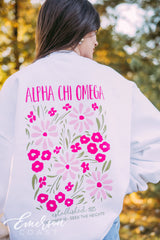 Alpha Chi Floral Sweatshirt