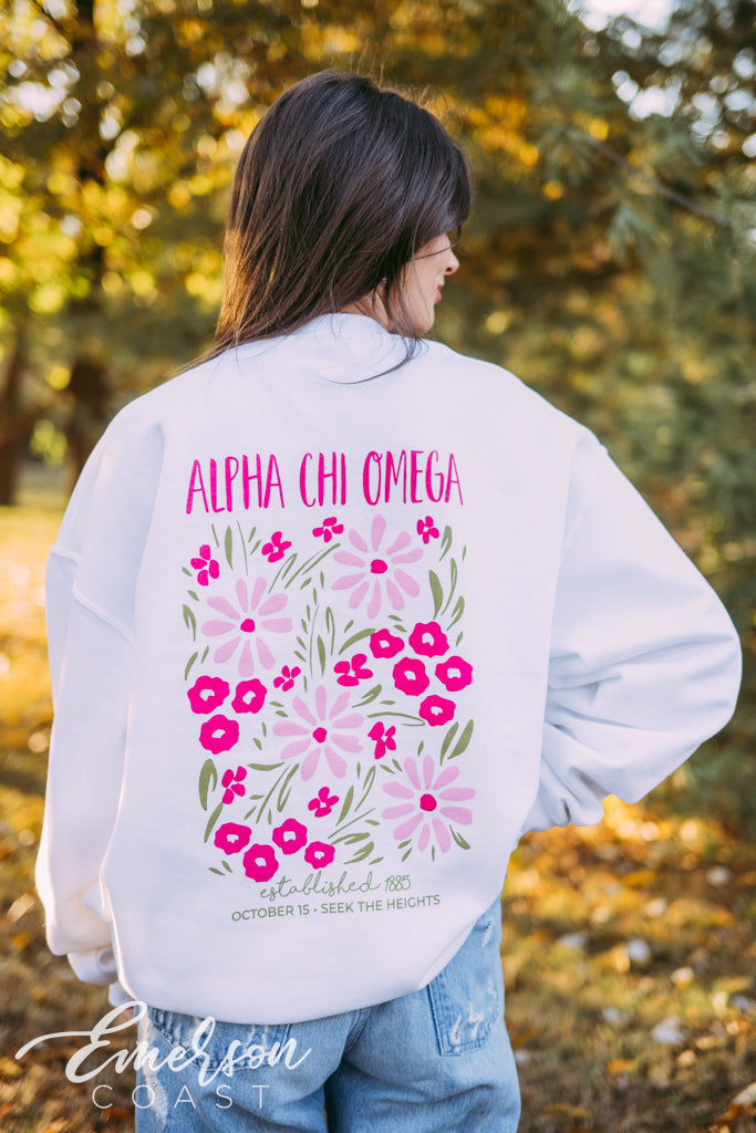 Alpha Chi Floral Sweatshirt