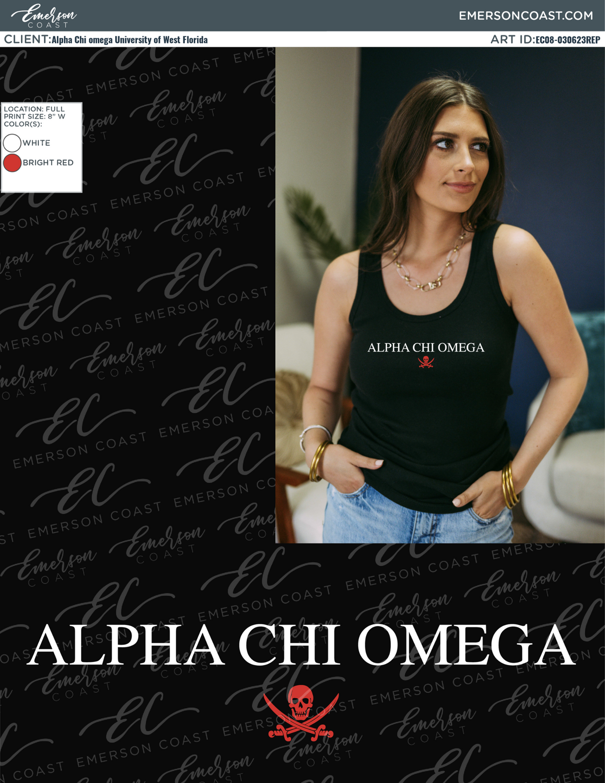Alpha Chi Omega Pirate Bid Day Tank