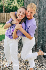 Alpha Chi Omega You Deserve Real Love Lavender Tee