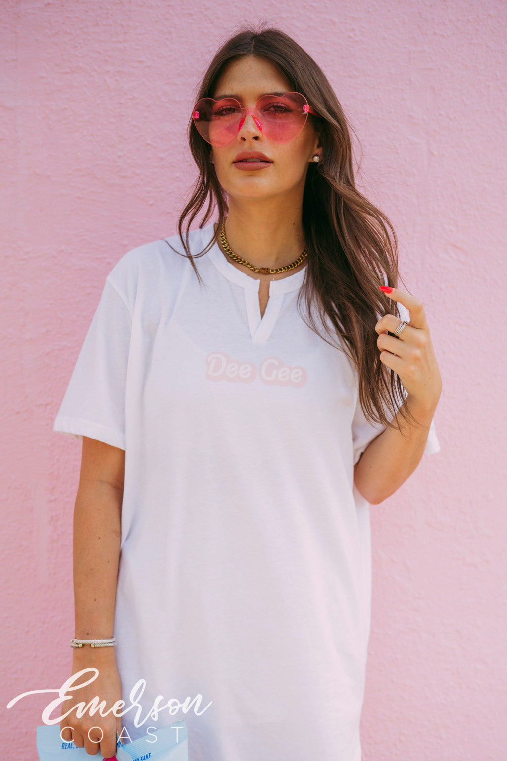 Delta Gamma Dreamhouse White Notch Tee