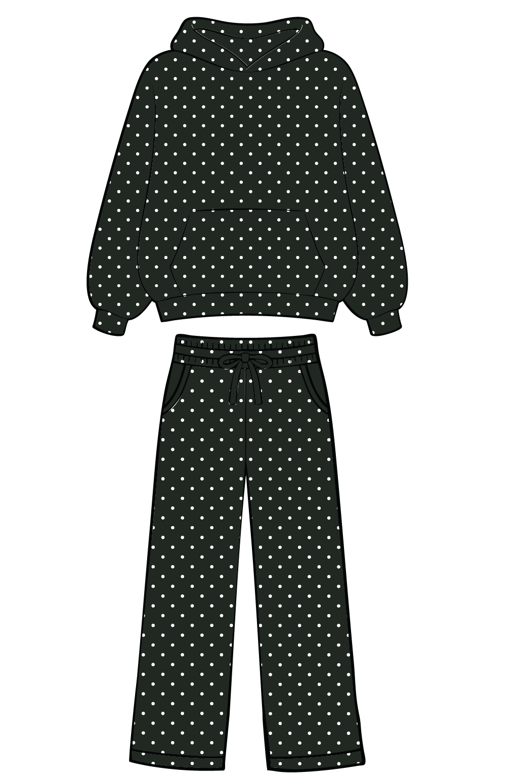 Black Polka Dot