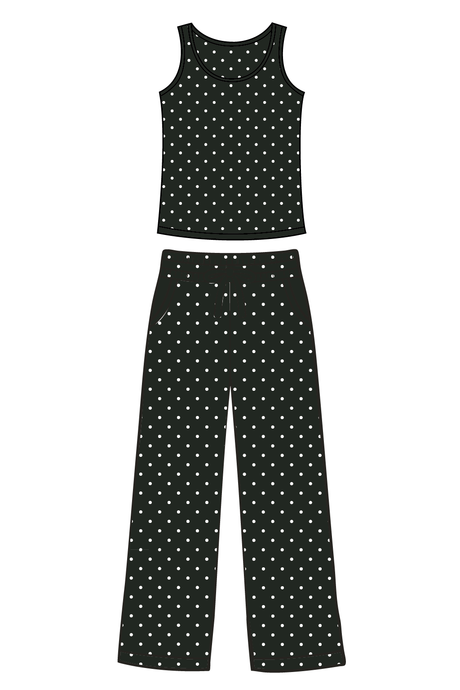 Black Polka Dot