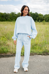 Emerson Coast Breeze Mock Neck & Wide Leg Pant Set