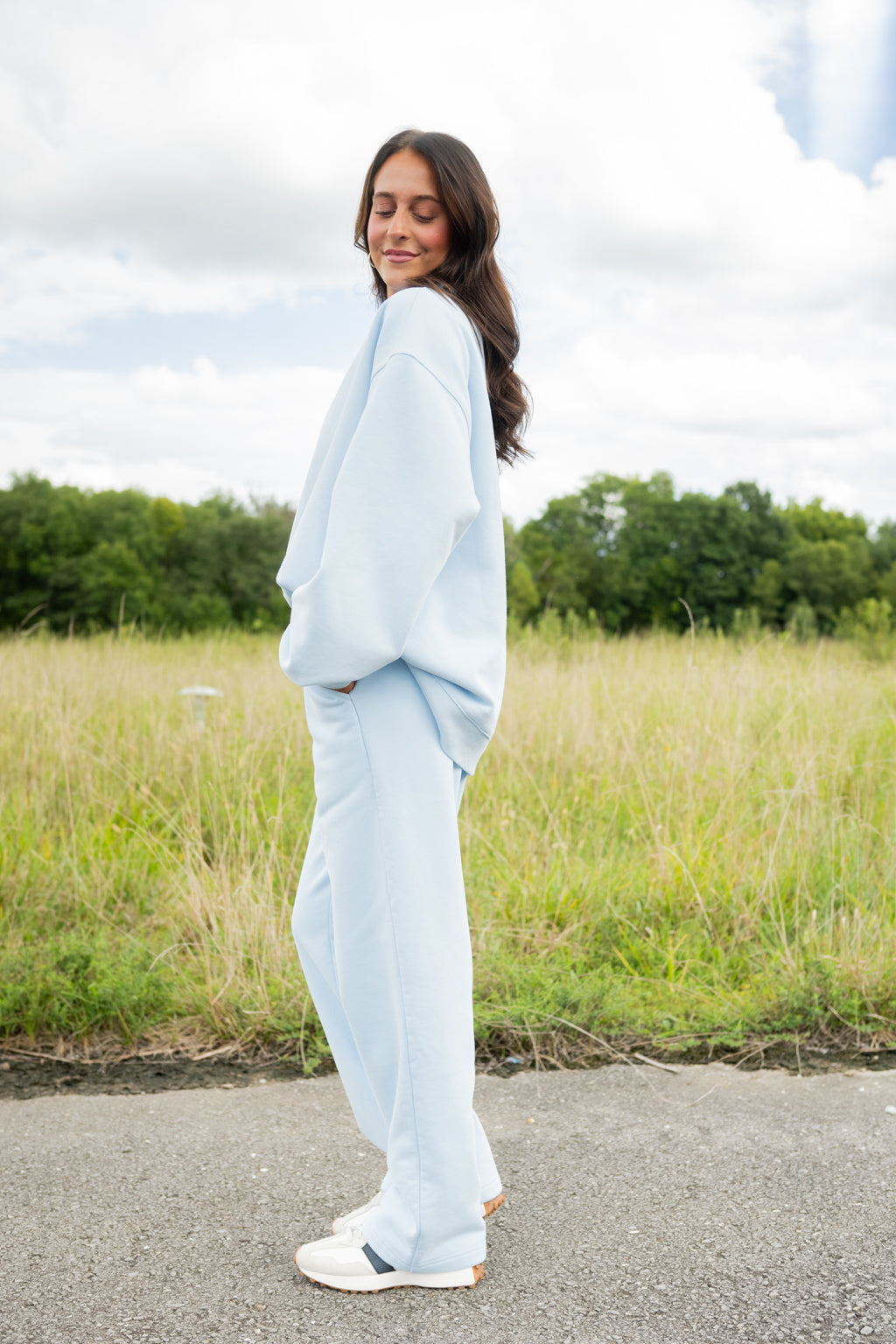 Emerson Coast Breeze Mock Neck & Wide Leg Pant Set