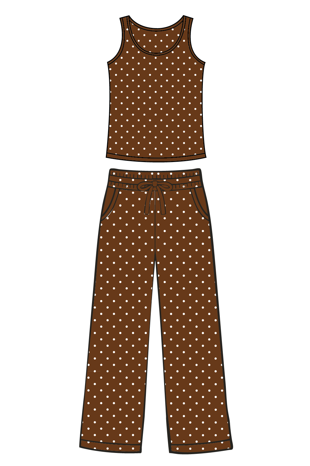 Brown Polka Dot