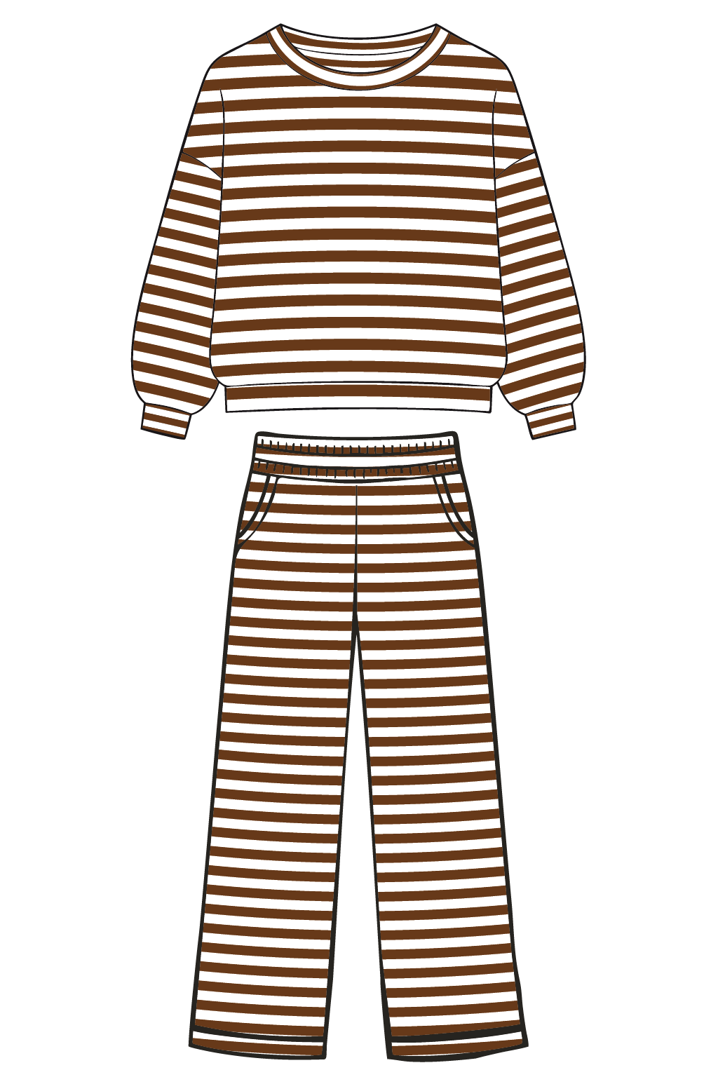 Brown Striped