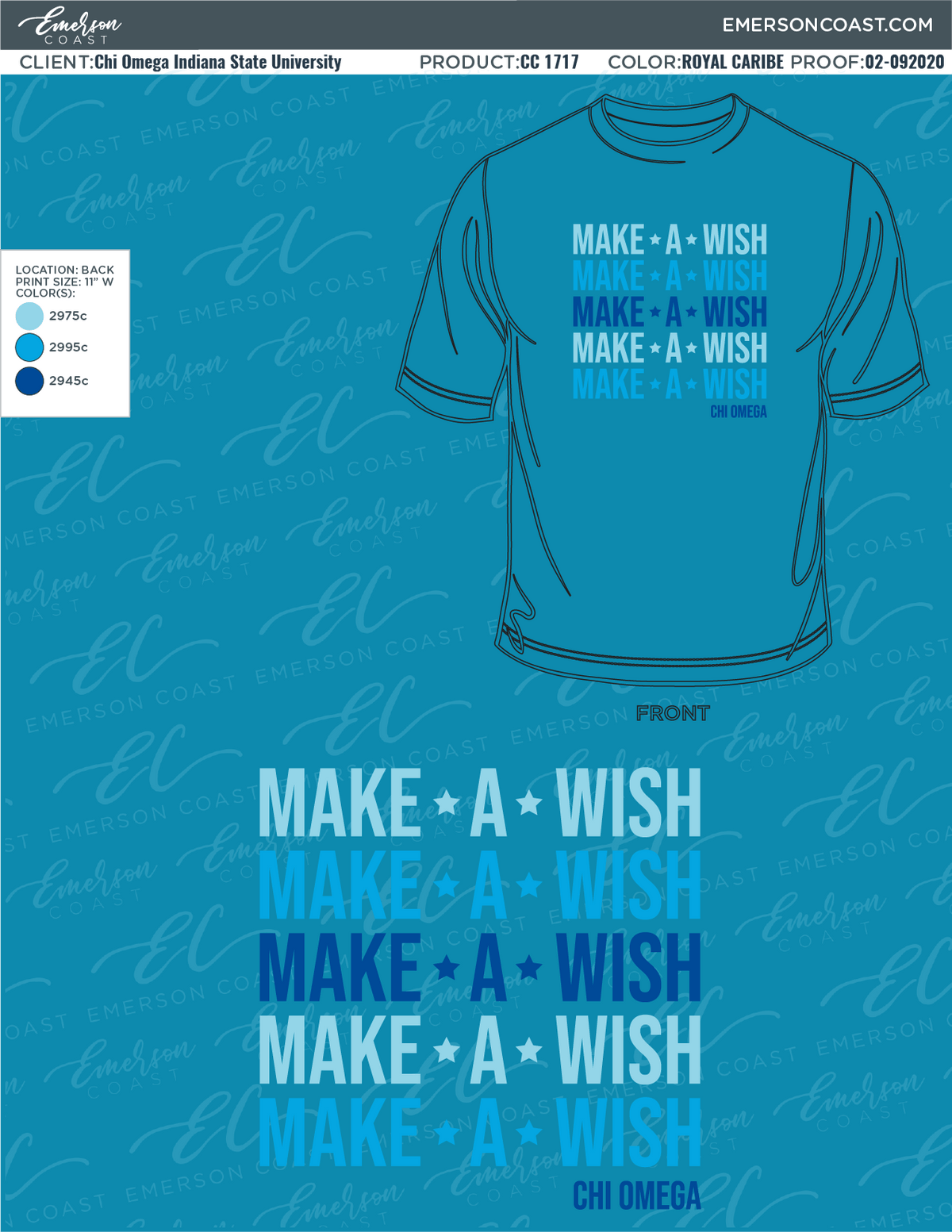02-092020 Chi Omega Indiana State University Make A Wish 2020-01