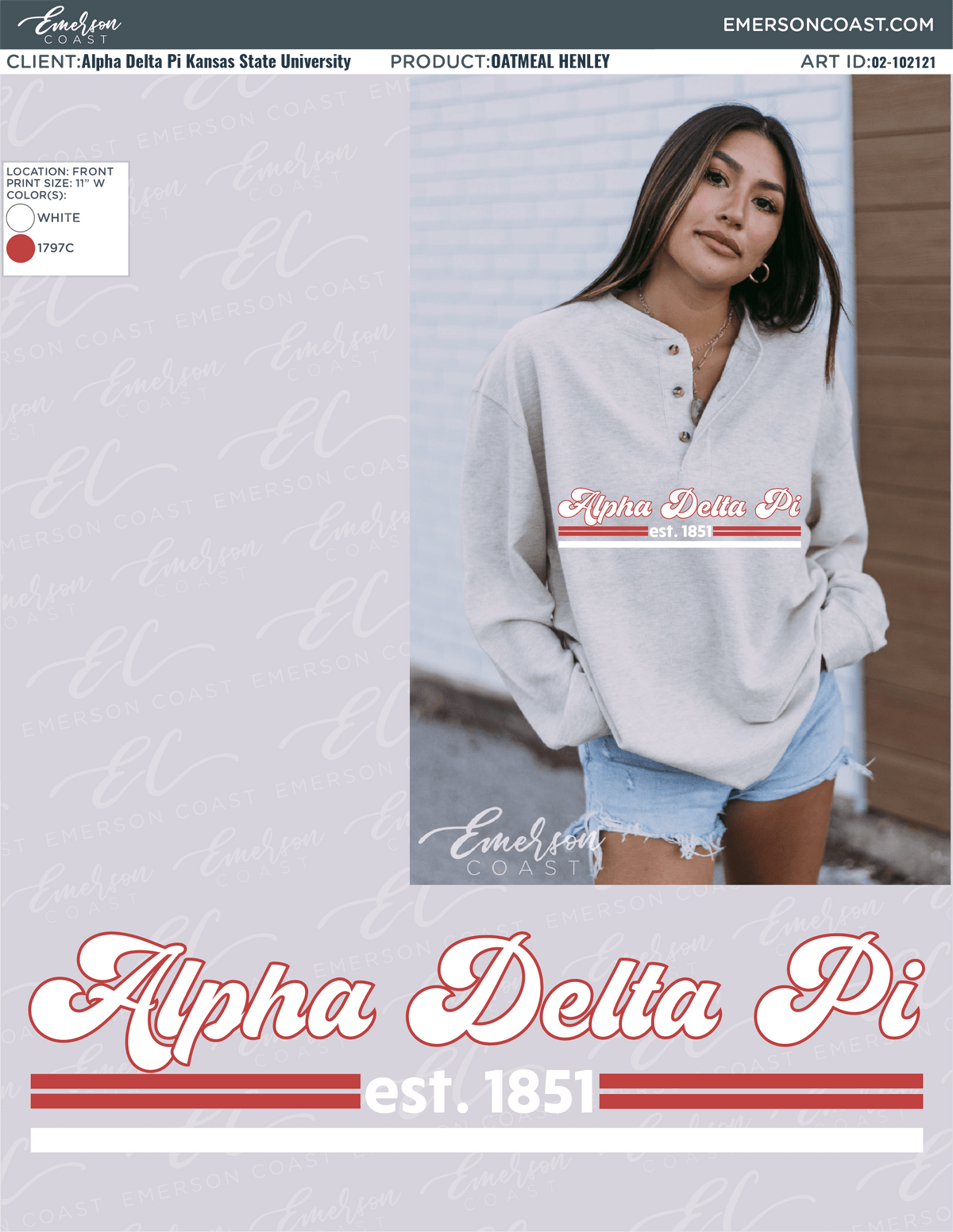 02-102121 Alpha Delta Pi Kansas State University Sweatshirt 2021-03