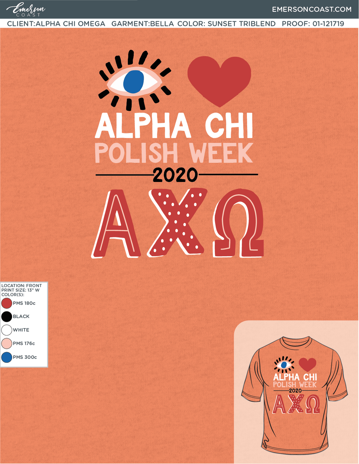 01-121719 Alpha Chi Omega University of North Carolina Greensboro Polish Week 2020