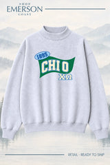 Chi Omega Pennant Mockneck