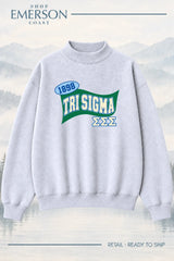 Sigma Sigma Sigma Pennant Mockneck