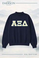 Alpha Xi Delta Navy Retreat Mockneck