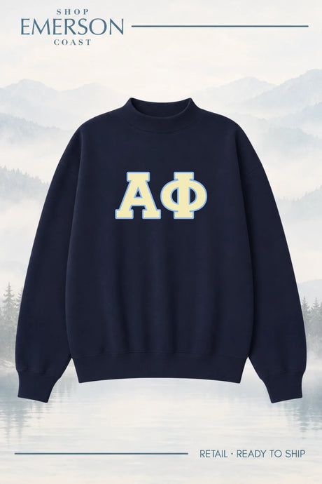 Alpha Phi Navy Retreat Mockneck