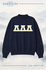 Delta Delta Delta Navy Retreat Mockneck