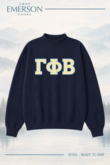 Gamma Phi Beta Navy Retreat Mockneck