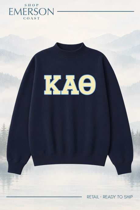 Kappa Alpha Theta Navy Retreat Mockneck