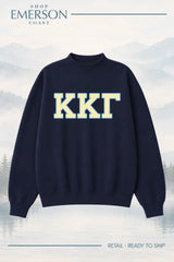 Kappa Kappa Gamma Navy Retreat Mockneck