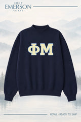 Phi Mu Navy Retreat Mockneck