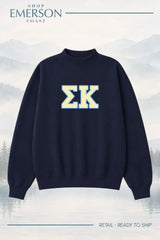 Sigma Kappa Navy Retreat Mockneck
