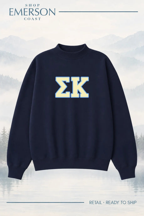 Sigma Kappa Navy Retreat Mockneck