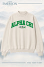 Alpha Chi Omega Ivory Lakeside Mockneck