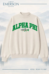 Alpha Phi Ivory Lakeside Mockneck