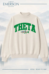 Kappa Alpha Theta Ivory Lakeside Mockneck